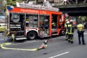 LKW blieb unter Bruecke haengen Koeln Ehrenfeld Innere Kanalstr Hornstr P026